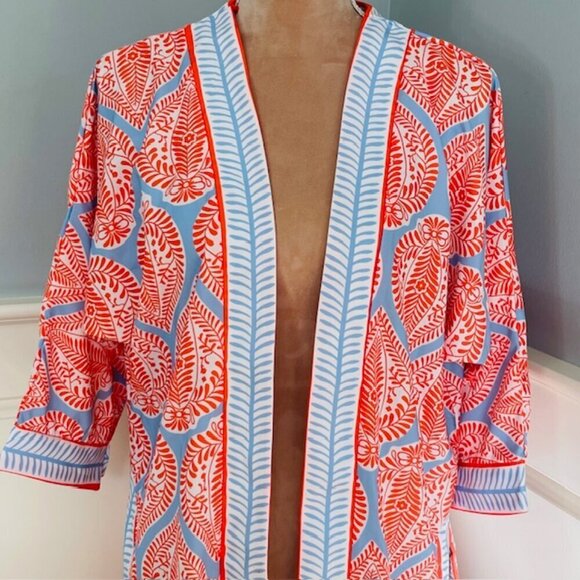 Gretchen Scott Kimono Jacket Resort Wear Open Front Jacket XS/S - Picture 3 of 9